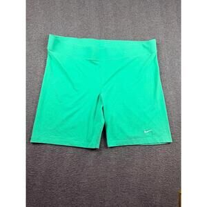 Nike Women's Green Biker Training Shorts Compression Fit Size 3X